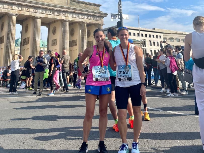 Mallory Boulter posing for photo after competing in Berlin marathon